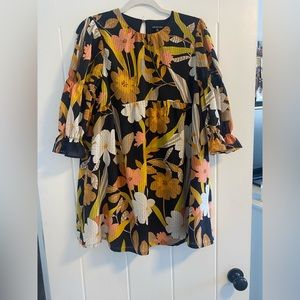 Floral long sleeve dress